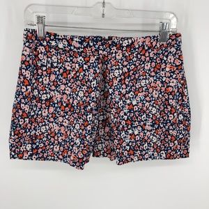 BCBGeneration front pleat panel hot coral shorts